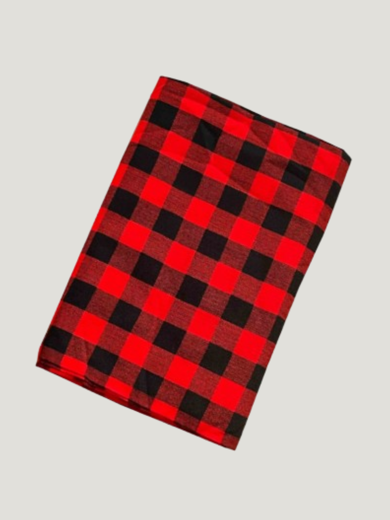 Black and Red Maasai Kikoi